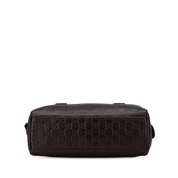 グッチ グッチシマ ハンドバッグ ミニボストンバッグ 257289 ブラウン レザー レディース GUCCI 【中古】