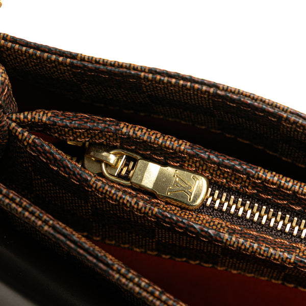 ルイ ヴィトン ダミエ オーバーニュ ショルダーバッグ N51129 ブラウン PVC レザー レディース LOUIS VUITTON 【中古】