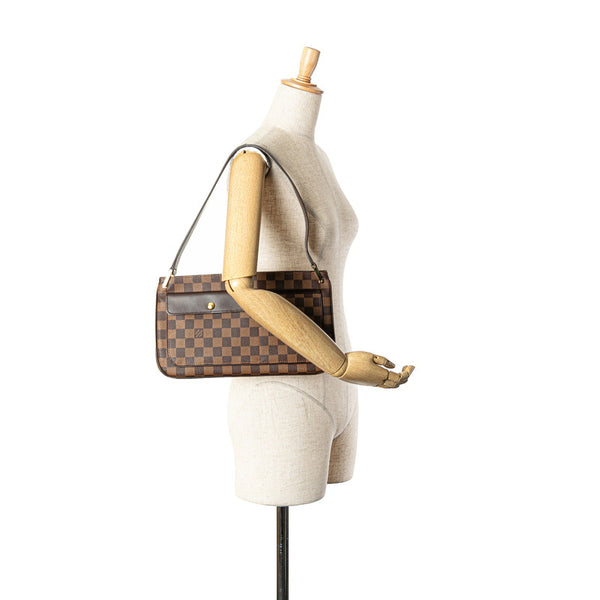 ルイ ヴィトン ダミエ オーバーニュ ショルダーバッグ N51129 ブラウン PVC レザー レディース LOUIS VUITTON 【中古】