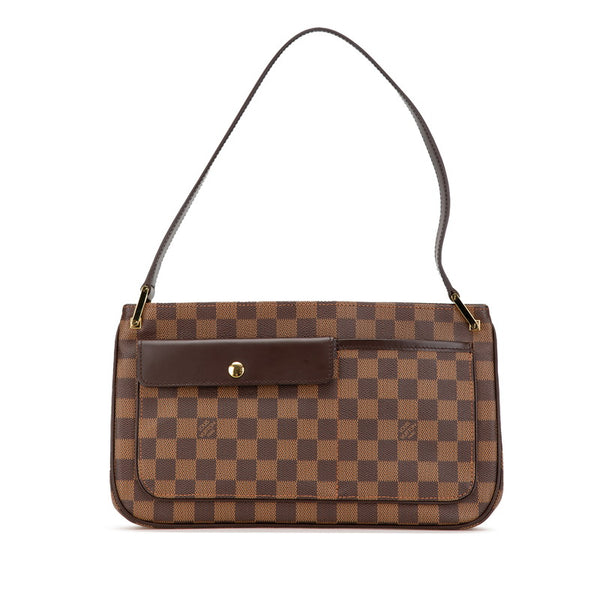 ルイ ヴィトン ダミエ オーバーニュ ショルダーバッグ N51129 ブラウン PVC レザー レディース LOUIS VUITTON 【中古】