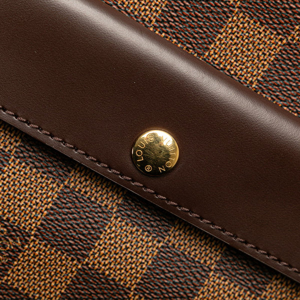 ルイ ヴィトン ダミエ オーバーニュ ショルダーバッグ N51129 ブラウン PVC レザー レディース LOUIS VUITTON 【中古】