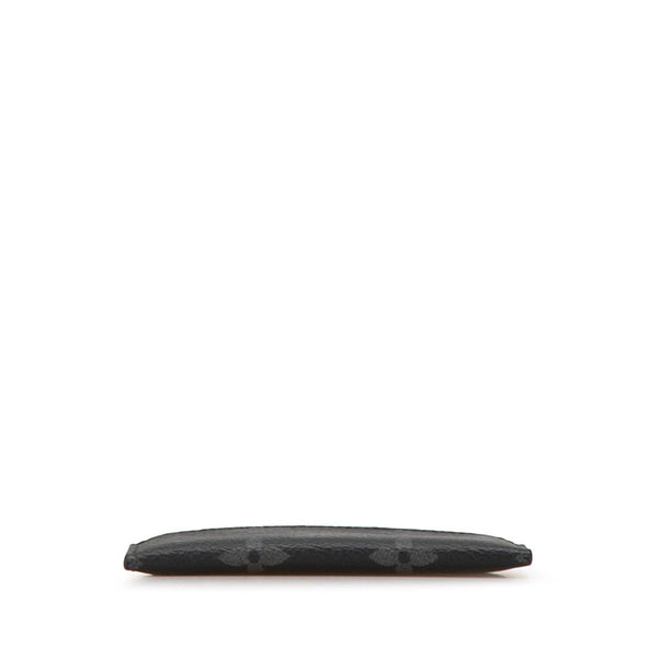 ルイ ヴィトン モノグラム エクリプス ポルト カルト ダブル カードケース M62170 ノワール ブラック PVC レザー レディース LOUIS VUITTON 【中古】