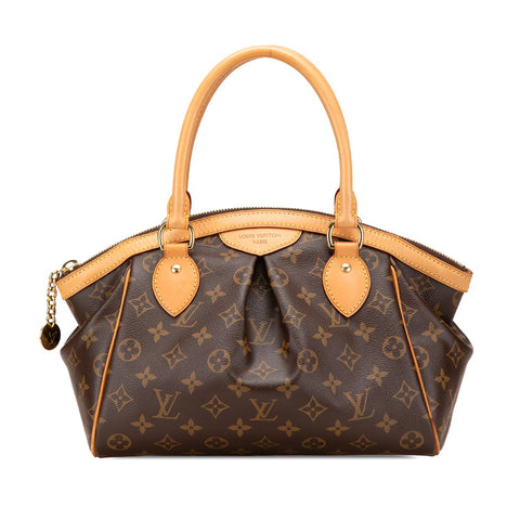 ルイ ヴィトン モノグラム ティヴォリPM ハンドバッグ M40143 ブラウン PVC レザー レディース LOUIS VUITTON 【中古】