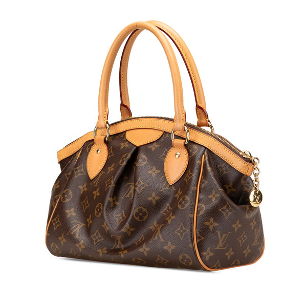 ルイ ヴィトン モノグラム ティヴォリPM ハンドバッグ M40143 ブラウン PVC レザー レディース LOUIS VUITTON 【中古】