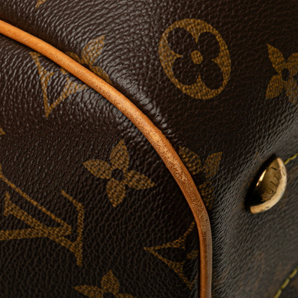 ルイ ヴィトン モノグラム ティヴォリPM ハンドバッグ M40143 ブラウン PVC レザー レディース LOUIS VUITTON 【中古】