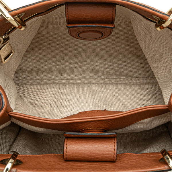 グッチ バンブー ハンドバッグ ショルダーバッグ 2WAY 336032 ブラウン レザー レディース GUCCI 【中古】