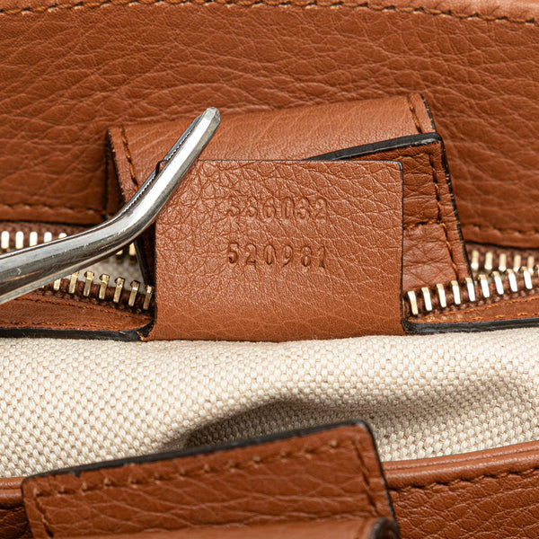 グッチ バンブー ハンドバッグ ショルダーバッグ 2WAY 336032 ブラウン レザー レディース GUCCI 【中古】