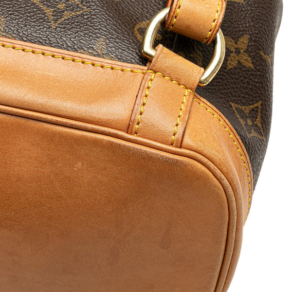 ルイ ヴィトン モノグラム モンスリMM リュック バックパック M51136 ブラウン PVC レザー レディース LOUIS VUITTON 【中古】