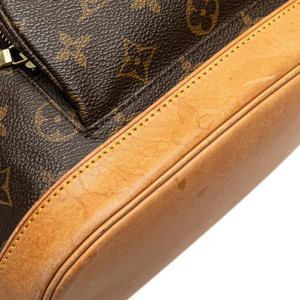 ルイ ヴィトン モノグラム モンスリMM リュック バックパック M51136 ブラウン PVC レザー レディース LOUIS VUITTON 【中古】