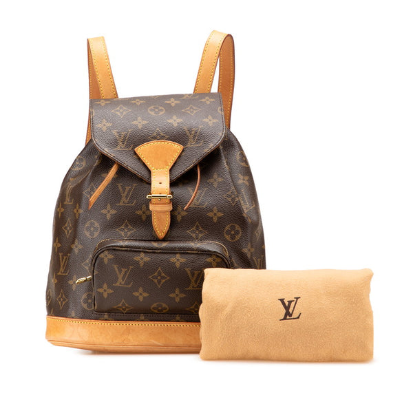 ルイ ヴィトン モノグラム モンスリMM リュック バックパック M51136 ブラウン PVC レザー レディース LOUIS VUITTON 【中古】
