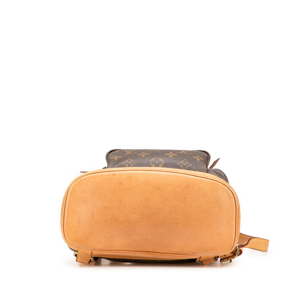 ルイ ヴィトン モノグラム モンスリMM リュック バックパック M51136 ブラウン PVC レザー レディース LOUIS VUITTON 【中古】