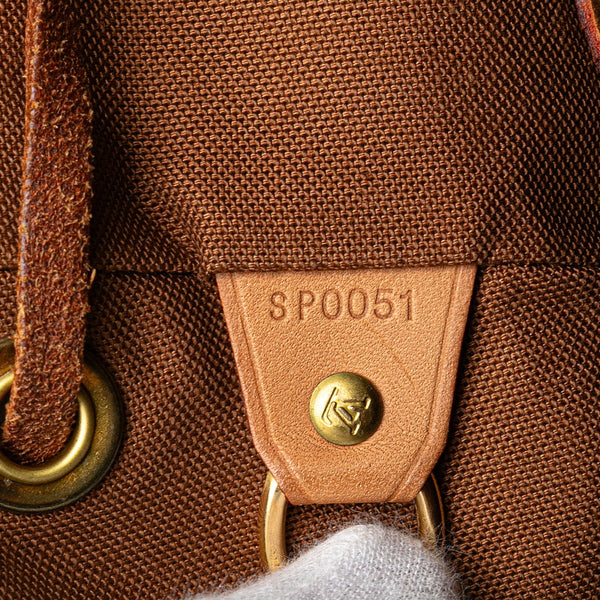 ルイ ヴィトン モノグラム モンスリMM リュック バックパック M51136 ブラウン PVC レザー レディース LOUIS VUITTON 【中古】