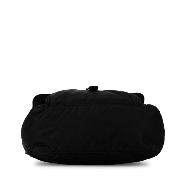 プラダ 三角ロゴプレート 斜め掛け ショルダーバッグ 1BD994 ブラック ナイロン レザー レディース PRADA 【中古】