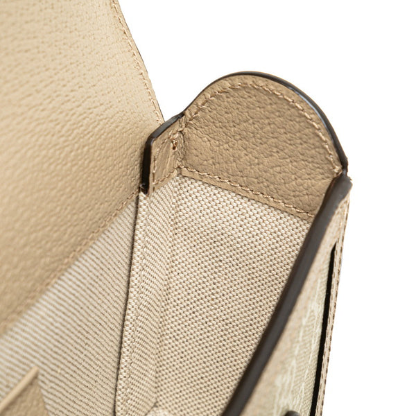 グッチ GGスプリーム ホースビット 1955 斜め掛け ミニショルダーバッグ 699296 グレー PVC レザー レディース GUCCI 【中古】