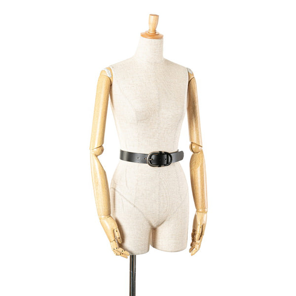 グッチ 編み込み ベルト 90/36 295328 ブラック レザー メンズ GUCCI 【中古】