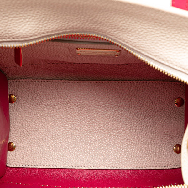 サルヴァトーレフェラガモ ガンチーニ エイミー ハンドバッグ ショルダーバッグ 2WAY EE-21 F478 ベージュ ピンク レザー レディース Salvatore Ferragamo 【中古】