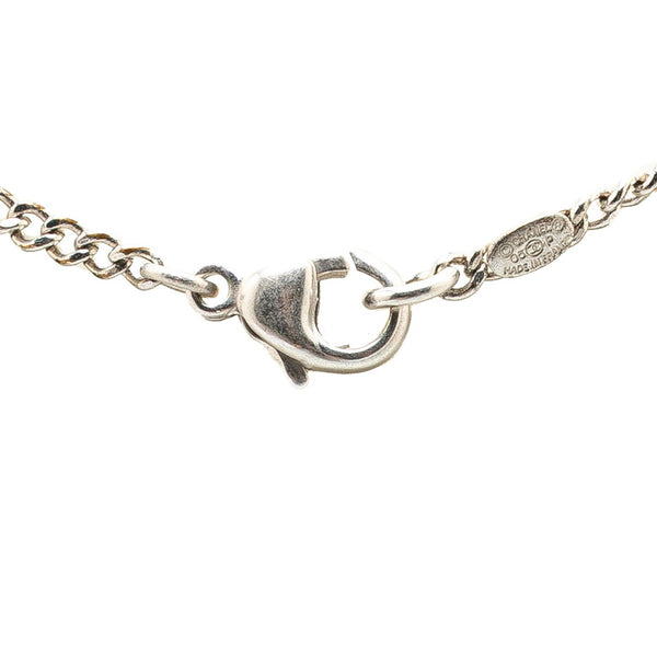 シャネル マトラッセ ココマーク ネックレス シルバー マルチカラー メタル レディース CHANEL 【中古】
