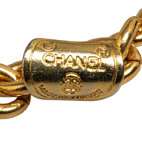 シャネル マトラッセ モチーフ チェーン ベルト ゴールド メッキ レディース CHANEL 【中古】