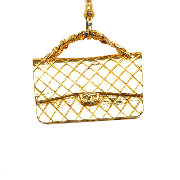 シャネル マトラッセ モチーフ チェーン ベルト ゴールド メッキ レディース CHANEL 【中古】