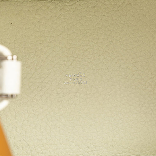 エルメス ピコタンPM ハンドバッグ ホワイト トリヨンクレマンス レディース HERMES 【中古】