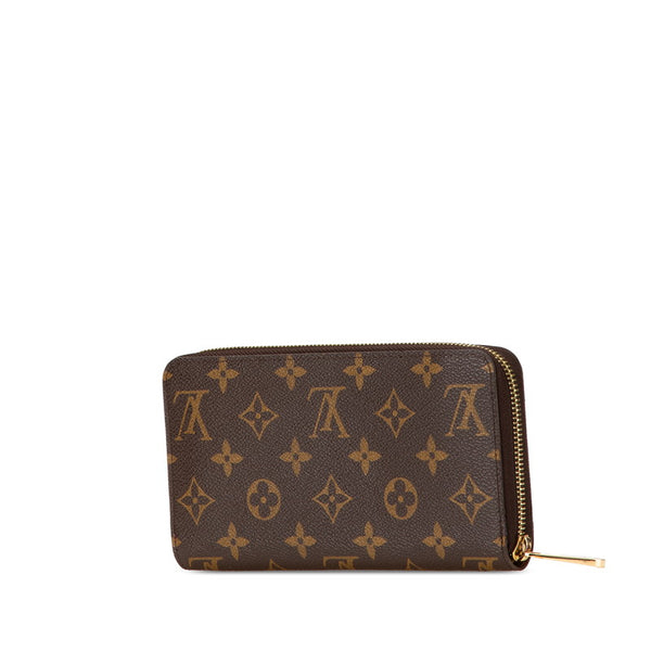ルイ ヴィトン モノグラム ジッピーウォレット ラウンドファスナー 長財布 M60017 ブラウン PVC レザー レディース LOUIS VUITTON 【中古】