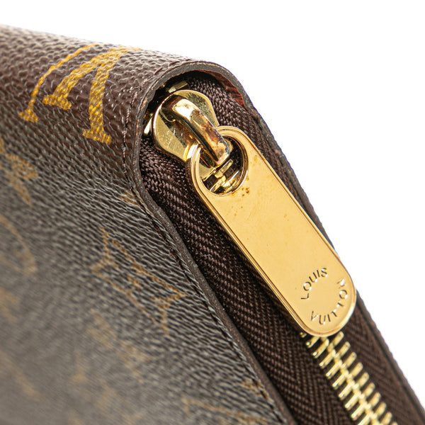 ルイ ヴィトン モノグラム ジッピーウォレット ラウンドファスナー 長財布 M60017 ブラウン PVC レザー レディース LOUIS VUITTON 【中古】