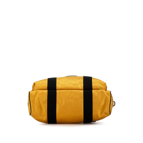 グッチ GGナイロン オフ ザ グリッド ショルダーバッグ  ビジネスバッグ 2WAY 674299 イエロー ブラック ナイロン レザー メンズ GUCCI 【中古】