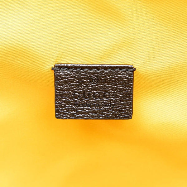 グッチ GGナイロン オフ ザ グリッド ショルダーバッグ  ビジネスバッグ 2WAY 674299 イエロー ブラック ナイロン レザー メンズ GUCCI 【中古】