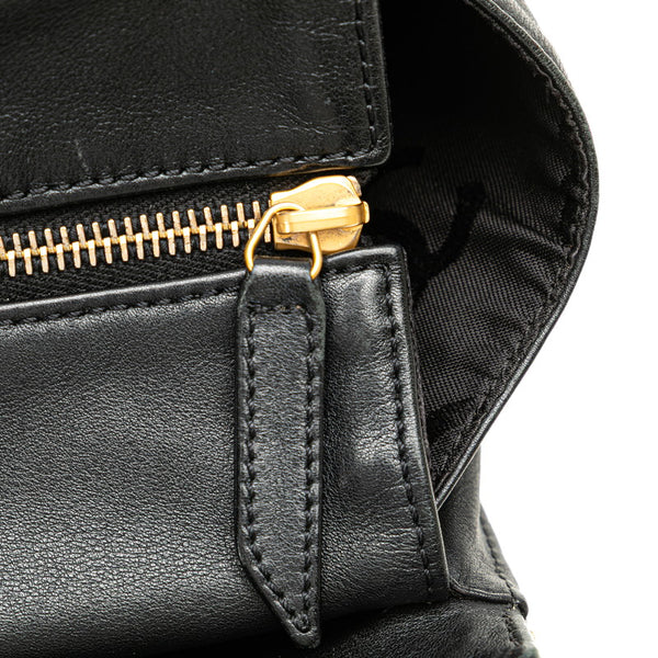 シャネル ココマーク ワイルドステッチ トートバッグ ブラック ラムスキン レディース CHANEL 【中古】