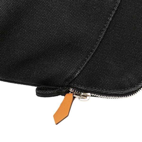 エルメス ボリードポーチ20 PM ポーチ ブラック キャンバス レザー レディース HERMES 【中古】