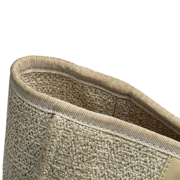 シャネル ドーヴィルMM チェーン トートバッグ ショルダーバッグ ホワイト ゴールド キャンバス レザー レディース CHANEL 【中古】