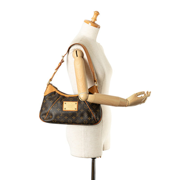 ルイ ヴィトン モノグラム テムズPM ショルダーバッグ M56384 ブラウン PVC レザー レディース LOUIS VUITTON 【中古】