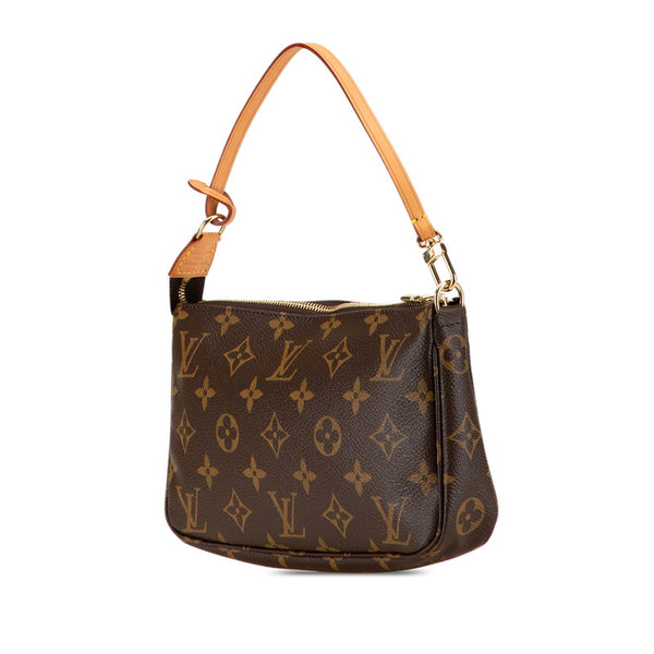 ルイ ヴィトン モノグラム ポシェット アクセソワール ハンドバッグ M51980 ブラウン PVC レザー レディース LOUIS VUITTON 【中古】
