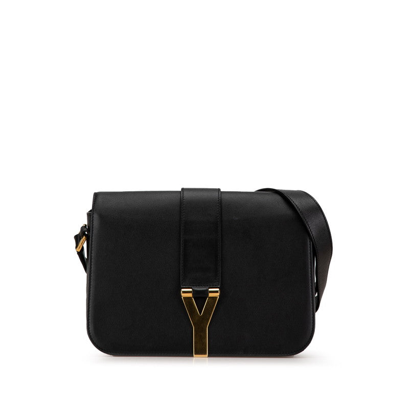 サンローラン ショルダーバッグ ブラック レザー レディース SAINT LAURENT 【中古】