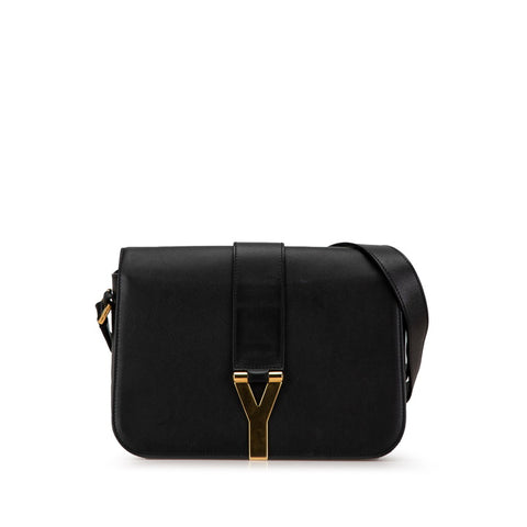 サンローラン ショルダーバッグ ブラック レザー レディース SAINT LAURENT 【中古】