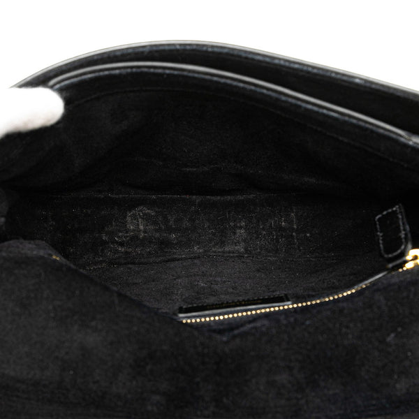 サンローラン ショルダーバッグ ブラック レザー レディース SAINT LAURENT 【中古】