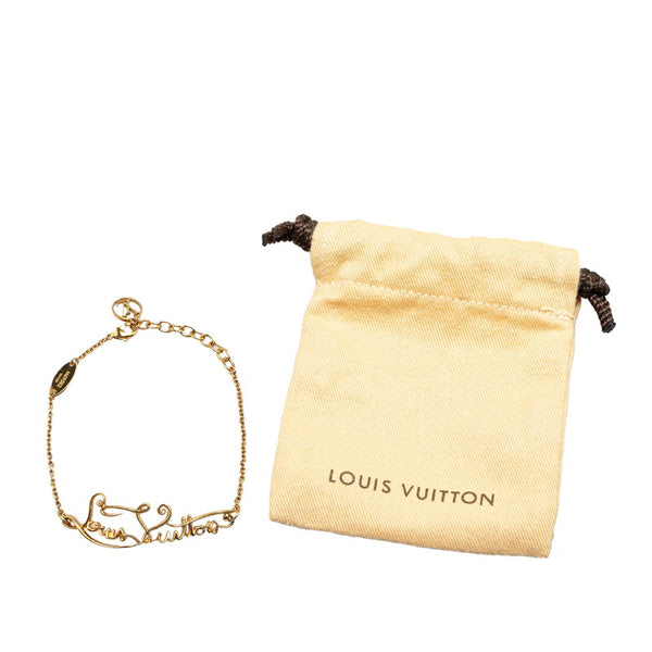 ルイ ヴィトン ブラスレ マイLV アフェア ブレスレット M69582 ゴールド メッキ レディース LOUIS VUITTON 【中古】
