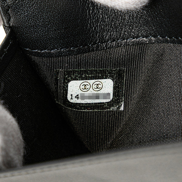 シャネル マトラッセ ココマーク 長財布 ブラック エナメル レディース CHANEL 【中古】