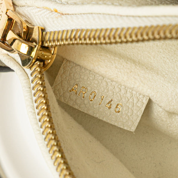 ルイ ヴィトン モノグラム アンプラント トワイス ショルダーバッグ M50882 ネージュ ホワイト レザー レディース LOUIS VUITTON 【中古】