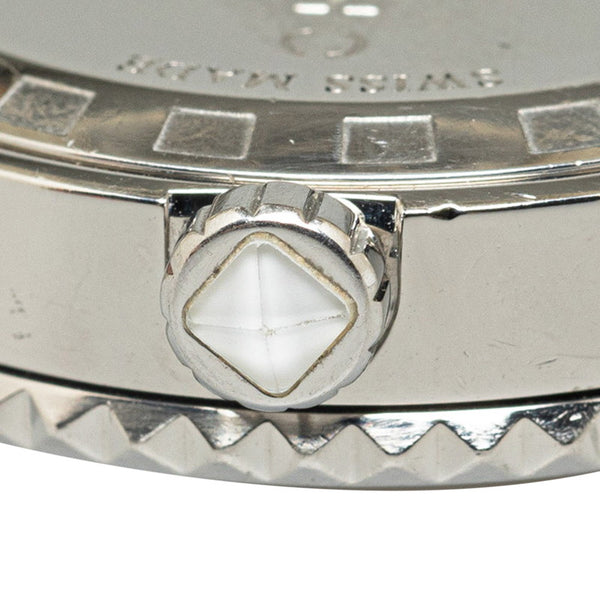 ディオール クリスタル 腕時計 CD113111 クオーツ ホワイト文字盤 ステンレススチール ラバー レディース Dior 【中古】