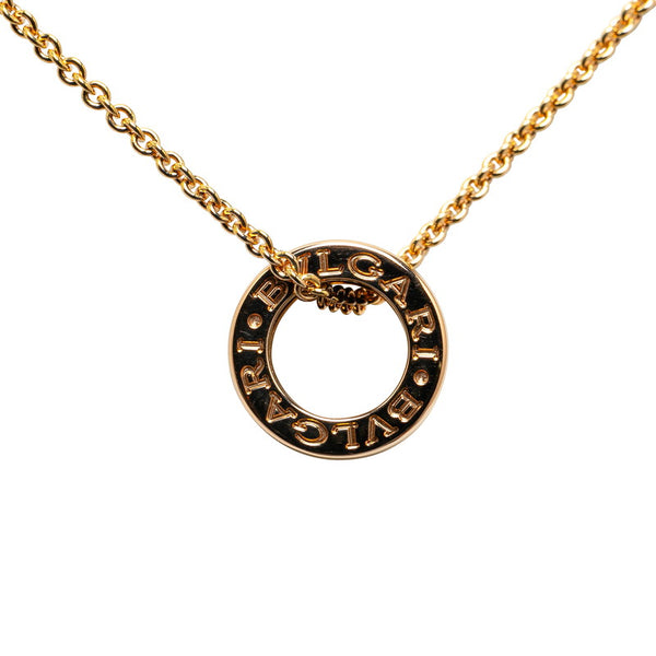 ブルガリ ビーゼロワン ネックレス ゴールド ブラック K18PG ピンクゴールド セラミック レディース BVLGARI 【中古】