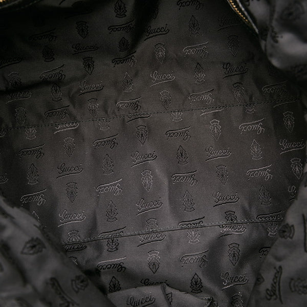 グッチ バンブー ハンドバッグ ショルダーバッグ 2way 189867 ブラック レザー レディース GUCCI 【中古】