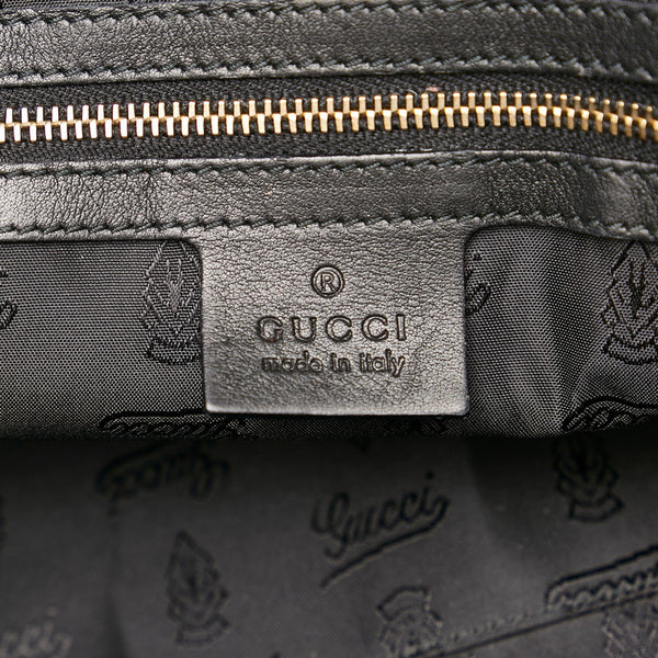 グッチ バンブー ハンドバッグ ショルダーバッグ 2way 189867 ブラック レザー レディース GUCCI 【中古】