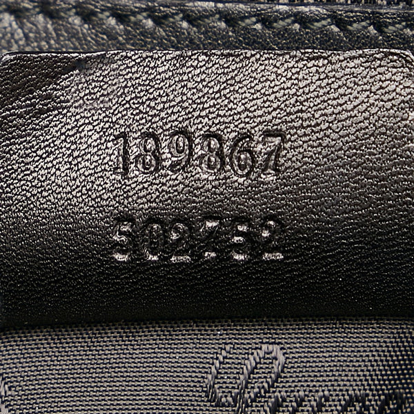 グッチ バンブー ハンドバッグ ショルダーバッグ 2way 189867 ブラック レザー レディース GUCCI 【中古】