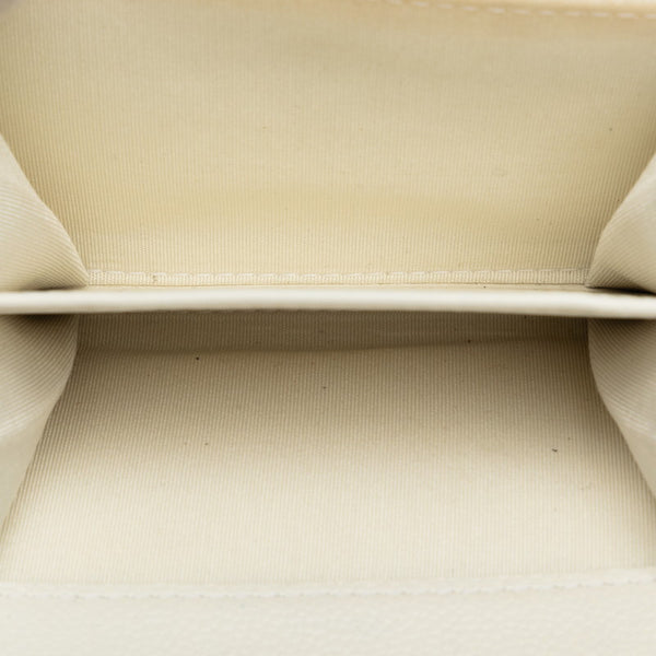 シャネル ココマーク ボーイシャネル ショルダーバッグ ミニチェーンウォレット AP2206 ホワイト ゴールド マットキャビアスキン レディース CHANEL 【中古】