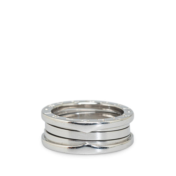ブルガリ ビーゼロワン リング 指輪 #56 K18WG ホワイトゴールド レディース BVLGARI 【中古】