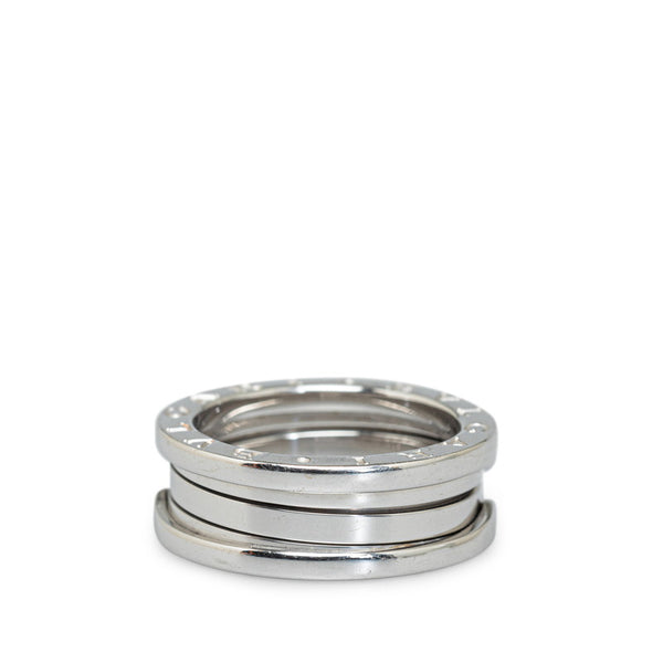 ブルガリ ビーゼロワン リング 指輪 #56 K18WG ホワイトゴールド レディース BVLGARI 【中古】