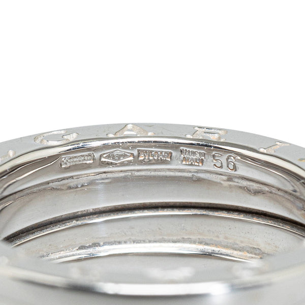 ブルガリ ビーゼロワン リング 指輪 #56 K18WG ホワイトゴールド レディース BVLGARI 【中古】