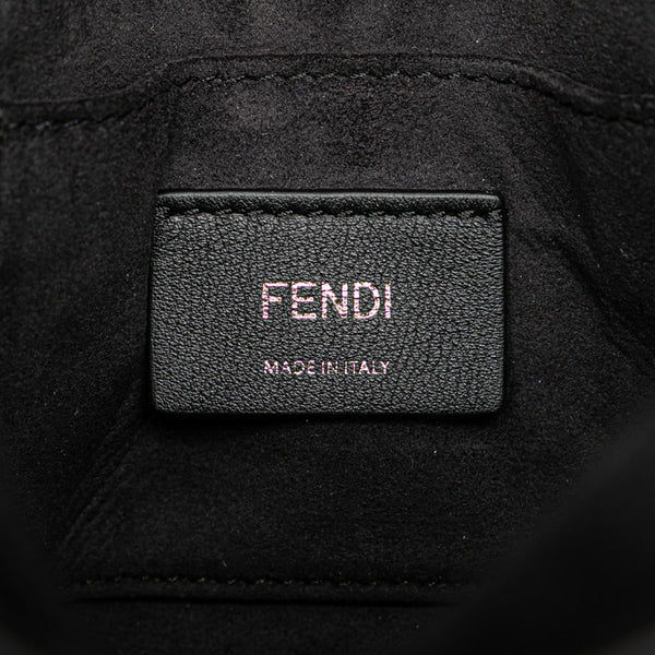 フェンディ キャナイ ミニ スタッズ チェーン ショルダーバッグ 8M0381 ブラック レザー レディース FENDI 【中古】