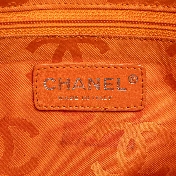 シャネル カンボンライン ハンドバッグ トートバッグ ブラウン ベージュ ラムスキン レディース CHANEL 【中古】